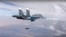 Ảnh của Bộ Quốc phòng Nga ngày 9/10/2015 cho thấy máy bay Nga thả bom xuống Syria.