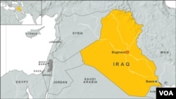 Peta wilayah Irak (Foto: dok).