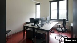 FILE - General view of an empty office at the German Federal Intelligence Agency (BND).