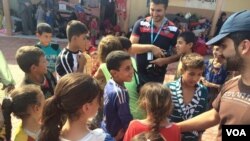 People who fled IS recently say that the militant group set up their own schools in their villages, but they say most parents refused to allow their children to attend, in Debaga, Kurdistan, Iraq, Oct. 23, 2016. (H.Murdock/VOA)