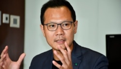 香港公民党立法会议员郭荣铿 (美国之音/汤惠芸）