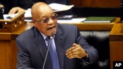 Le président Jacob Zuma, 17 mars 2016.