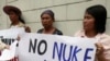 Biểu tình phản đối điện hạt nhân trước đại sứ quán VN ở Bangkok