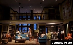 In Danai Gurira’s “Familiar,” the eldest daughter of Zimbabwean parents is getting married to a white man in Minnesota. (Photo courtesy of Joan Marcus)