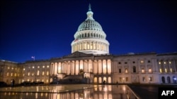 美國國會大廈。