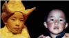 合成图片：两个年龄相仿的藏族男孩根敦确吉尼玛(右)和坚赞诺布卷入班禅喇嘛转世灵童风波。1995年，达赖喇嘛宣布根敦确吉尼玛为新的班禅喇嘛，这名时年六岁的男童随后被中国当局带走，从此失去音信。北京另立坚赞诺布为班禅喇嘛。