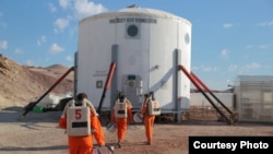 For three days, five Ikea designers lived inside the Mars Desert Research Station in Utah. (Ikea)