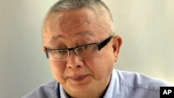 FILE - Co-leader of the People's Alliance for Democracy (PAD) Sondhi Limthongkul.