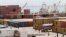 FILE - A general view shows activities at Somalia's port of Mogadishu.