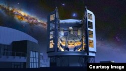 Artist drawing of what the Giant Magellan Telescope will look like when it’s completed. (Giant Magellan Telescope–GMTO Corporation)