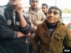 Ali, a 14-year-old breadwinner, told IS militants he couldn't join because of school, but in reality he had witnessed brutal executions, Jan. 27, 2017, in Mosul Iraq. (H.Murdock/VOA)