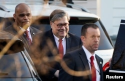 U.S. Attorney General William Barr leaves his house after Special Counsel Robert Mueller found no evidence of collusion between U.S. President Donald Trump’s campaign and Russia in the 2016 election in McClean, Virginia, U.S., March 25, 2019.