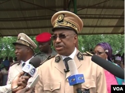 FILE - Governor Midjiyawa Bakari in Kousseri, Cameroon, Aug. 16, 2019. (VOA/Moki Kindzeka)