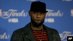 LeBron James à Oakland en Californie le 12 juin 2017.