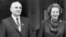 Mikhail Gorbachev, then Soviet Politburo member, with British Prime Minister Margaret Thatcher at Chequers, Buckinghamshire, England, March 11, 1985.