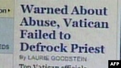 Trong thời gian gần đây một số giáo sĩ bị tai tiếng về lạm dụng tình dục trẻ em