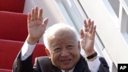 Cambodia's former King Norodom Sihanouk