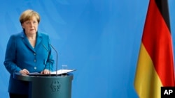 FILE - German Chancellor Angela Merkel. 