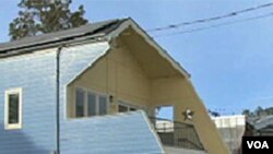 Una de las llamadas casas de Brad Pitt en el área de Lower Ninth Ward.