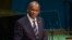 FILE - Burundi's Foreign Minister Alain Nyamitwe addresses the United Nations General Assembly at U.N. headquarters in New York, Sept. 24, 2016. Nyamitwe claims there are "politically motivated reasons which have pushed the ICC to act on African cases."