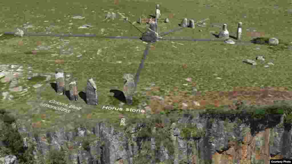 Tellinger investigates ancient stone structures, such as these in South Africa (Courtesy Ubuntu Party)