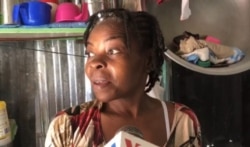 This quake survivor says there are no bathrooms, so residents have to improvise. (Matiado Vilme/VOA Creole)