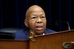 Chairman Elijah Cummings, D-Md., gives opening remarks before a House Oversight Committee hearing on family separation and detention centers, July 12, 2019, on Capitol Hill in Washington.