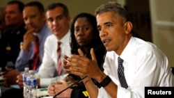 U.S. President Barack Obama hosts a conversation on community policing and criminal justice at the White House in Washington, D.C., July 13, 2016.