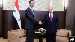 Владимир Путин и Башар Асад