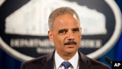 FILE - U.S. Attorney General Eric Holder. 