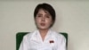 This undated screen grab taken on July 19, 2017, from video posted by www.uriminzokkiri.com shows North Korean defector Lim Ji-Hyun, who appeared in several South Korean TV shows featuring North Korean refugees after settling in Seoul in 2014, speaking on North Korean propaganda television at an unknown location in the North.