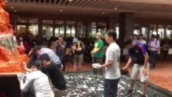 美国之音记者海彦拍摄