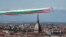 The Frecce Tricolori (Tricolor Arrows) aerobatic squad of the Italian Air Force flies over Turin, northern Italy, as part of the celebrations for the 74th anniversary of the Italian Republic born on June 2, 1946.