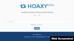 The free website, hoaxy.iuni.iu.edu, can be used by reporters, researchers and the public.