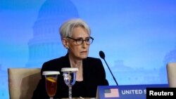 资料照片: 美国副国务卿温迪·谢尔曼.