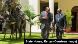 Rais Uhuru Kenyatta na Rais John Magufuli