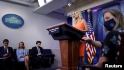 White House Press Secretary Kayleigh McEnany holds a daily press briefing at the White House in Washington, June 29, 2020.