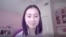Alexandra Huynh (Huỳnh Thụy An), Khôi Nguyên Thi Ca Quốc Gia Mỹ gốc Việt khi phỏng vấn trực tuyến với VOATiengviet. (Titi Mary Tran/VOA Vietnamese)