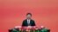 FILE - Chinese President Xi Jinping speaks during a reception to mark the 70th anniversary of Japan's surrender during World War II in Beijing, Sept. 3, 2015.