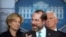 FILE - Health and Human Services Secretary Alex Azar, with White House coronavirus response coordinator Dr. Deborah Birx, left, and Vice President Mike Pence, speaks to reporters, March 2, 2020, in Washington.