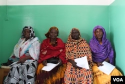 Women await their turns for free breast and cervical cancer screenings at the Philippe Maguilen Senghor health center in Yoff, Dakar, Senegal, April 22, 2017. (S. Christensen/VOA)