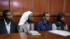 From left to right: defendants Rashid Charles Mberesero, Sahal Diriye Hussein, Hassan Aden Hassan and Mohamed Abdi Abikar, sit in the dock to hear their verdict at a court in Nairobi, Kenya, June 19, 2019.