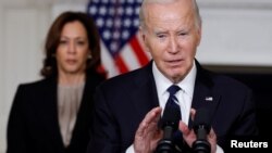 El presidente estadounidense Biden hace declaraciones en Washington sobre la situación en Israel durante una intervención desde la Casa Blanca, el 10 de octubre de 2023.