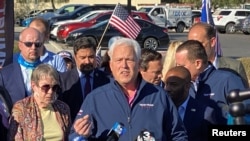 Matt Schlapp, chairman of the American Conservative Union, speaks at a news conference held to discuss election-related lawsuits by the Trump campaign in Las Vegas, Nevada, Nov. 5, 2020. 
