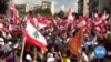  Pro and Anti-Government Demonstrators Occupy Lebanese Capital 