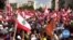  Pro and Anti-Government Demonstrators Occupy Lebanese Capital 