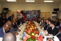 The sides hold a bilateral metting chaired Haitian President by Jovenel Moise and Taiwanese President Tsai Ing-wen in Port-au-Prince, Haiti, July 13, 2019. (@jovenelmoise Instagram)