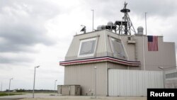 FILE - Japan said it wants to buy two Aegis Ashore Missile Defense Systems like this one in Romania May 12, 2016. The Japanese military said it still considers North Korea, which has launched many missiles, a threat. (Inquam Photos/Adel Al-Haddad/via REUTERS/File Photo)