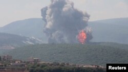 লেবাননের যিবকিন অঞ্চলে ইসরায়েলি হামলার দৃশ্য। ফটোঃ ২৫ অগাস্ট, ২০২৪। 