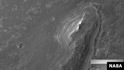 The line drawn on this map shows the route that NASA's Mars Exploration Rover Opportunity has driven. Opportunity has been working on Mars since January 2004, at sites within the Meridiani Planum region. (NASA/JPL/Cornell/University of Arizona)